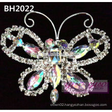 butterfly crystal crown pageant pin